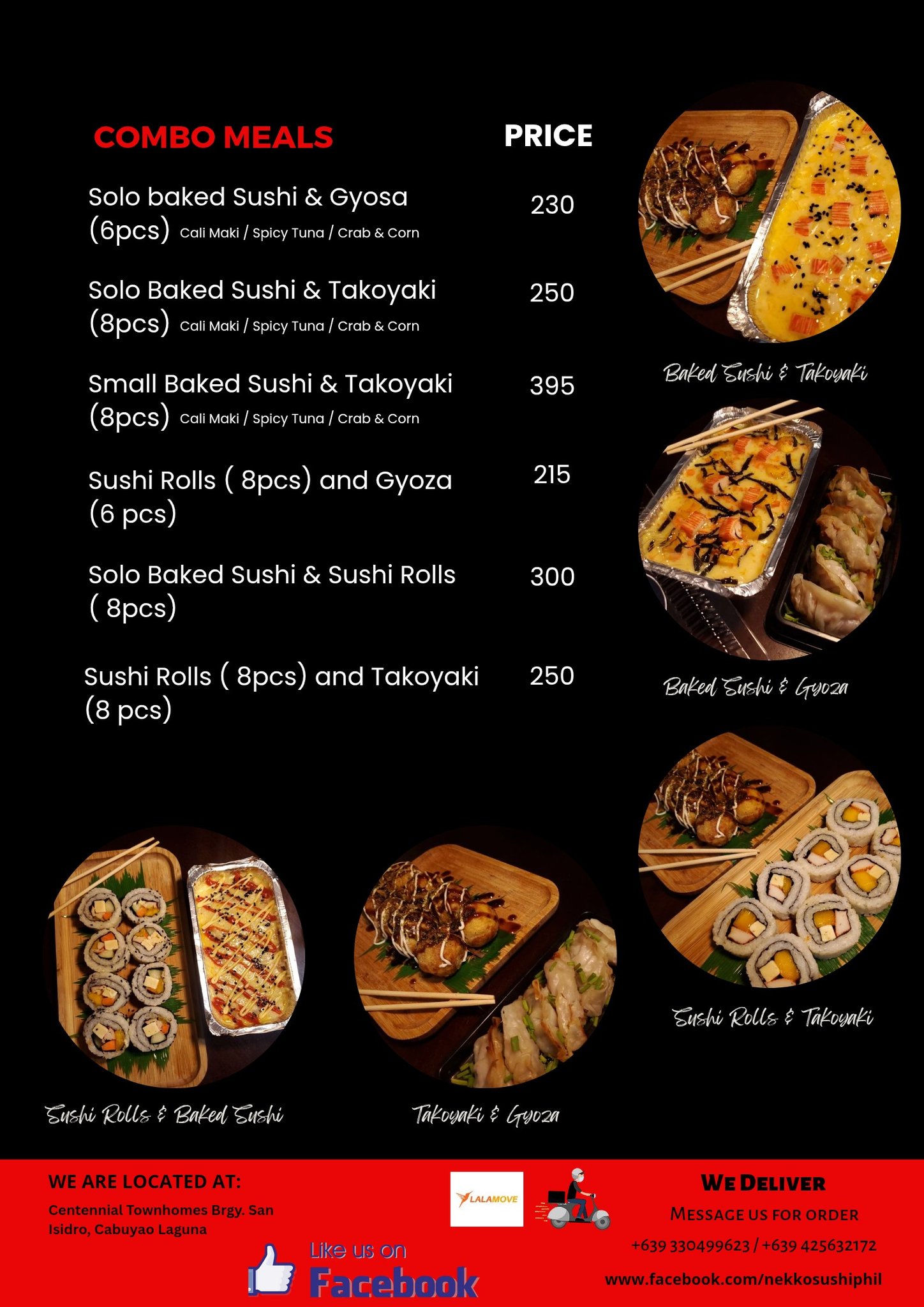Combo Meals Menu